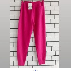 Zara Knit Jogger Pants in Fuchsia 💕
